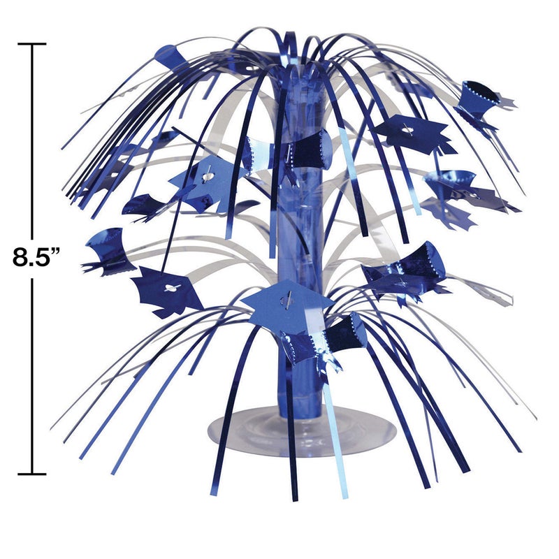 Creative Converting Cascade Graduation Centerpiece, Mini, Blue - - Image 2